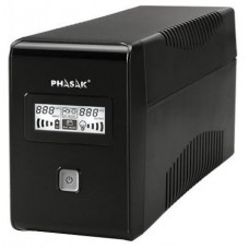 PHASAK SAI  Esential 650VA Interactivo con pantalla LCD